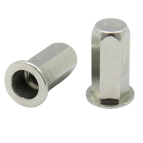 مهره پرچی شش گوش سر فلنجی