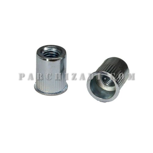 مهره پرچی فولادی گرد سر خزینه (بدون لبه) سایز M8