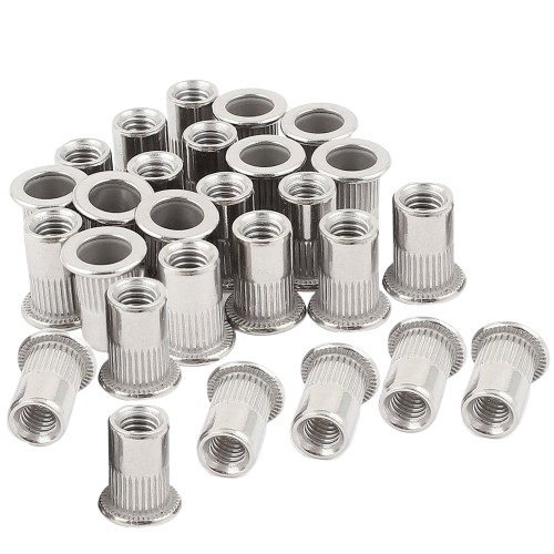 مهره پرچی گرد سر فلنجی