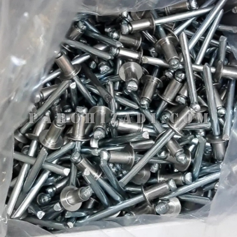 میخ پرچ استیل PX سایز 8×4