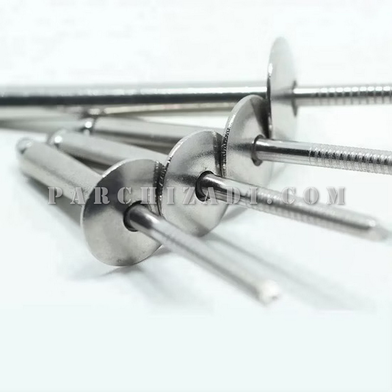 میخ پرچ فولادی ST سایز 8×4