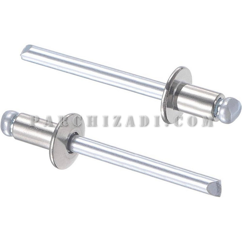 میخ پرچ فولادی قفل شونده MLK سایز 16.5×6.4