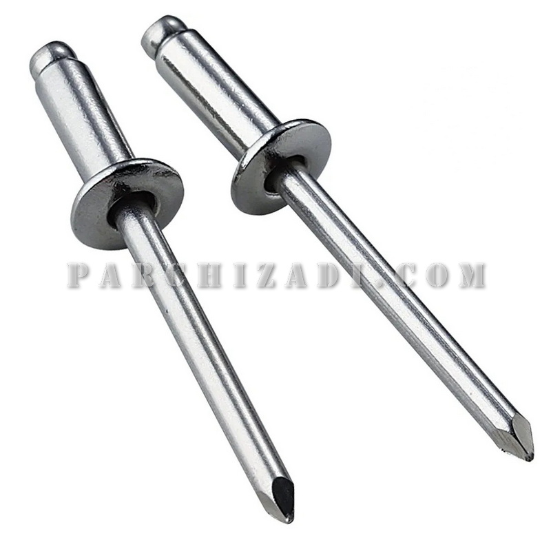 میخ پرچ فولادی قفل شونده MLK سایز 16×7.8