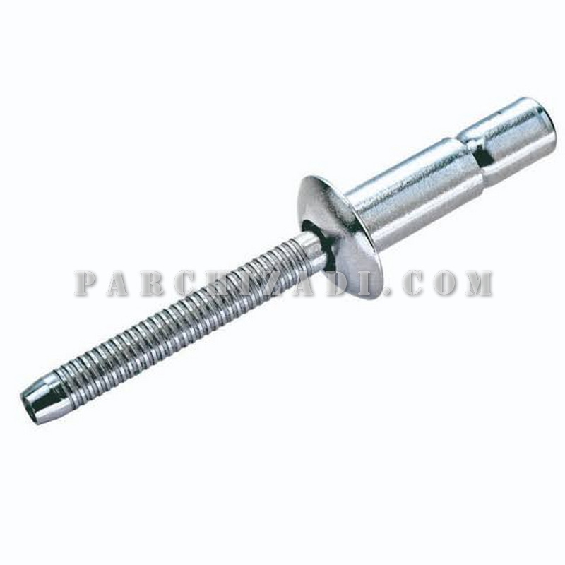میخ پرچ فولادی قفل شونده سر خزینه CLK-Z سایز 16×4.8