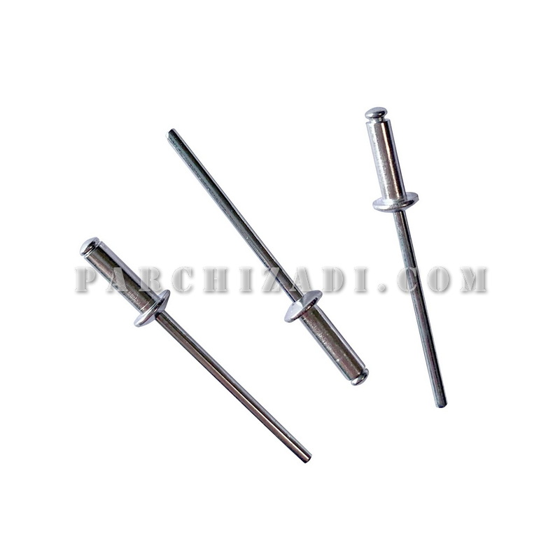 میخ پرچ سر عدسی آلومینیومی سایز 15 × 3.2  میلی‌ متر البرز